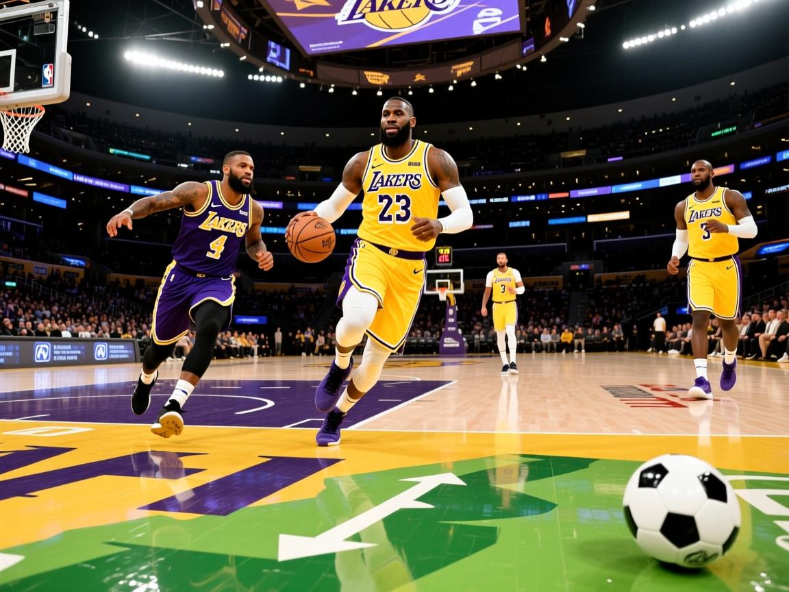 詹姆斯率领湖人队逆转战